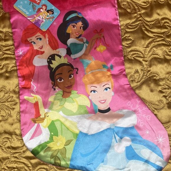 DISNEY PRINCESS  Pink Christmas Stocking - Picture 2 of 7
